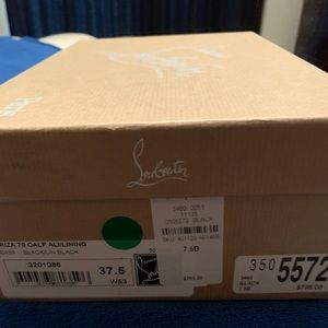 Christian Louboutin 7.5 Black Ibiza pump
